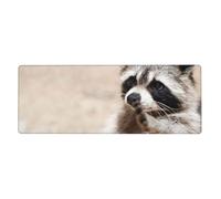 Smart Animals Racoon Nature,Mouse Pad Large Desk Pad Computer Keyboard Mouse Mat With Non Slip Rubber Base 30 x 80 cm