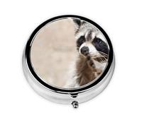 Smart Animals Racoon NatureMeta Pill Box 3 Compartment Medicine Case,Portable Organizer