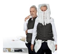 Smart Anti-Fall Clothing for The Elderly, Smart Airbag Vest, Anti-Fall Airbag Vest, for The Elderly Airbag Triggering in 0.01 Seconds,Black-L