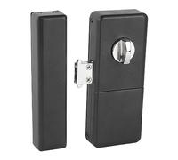 Smart Anti Theft Lock, Smart Door Lock, Aluminum Alloy Keyless Remote Control Security Lock for Gates Wooden Doors Iron Gates - No Key Needed (Black)
