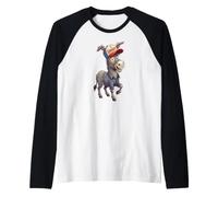 Smart Ass Funny Donkey Raglan Baseball Tee
