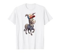 Smart Ass Funny Donkey Value Graphic T-Shirt, Men, White, L