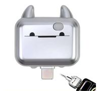 Smart Auto Stop Charging Adapter, 140W AI Auto Cut Power Full Charge Disconnector, Automatic Fast Charging Adapter Various Electronic Devices for Phone Tablet Prevents Overcharging (Silver 1pcs)