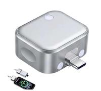 Smart Auto Stop Charging Adapter, 140W Full Charge Disconnector, Intelligent Power Cut-Off Protector, Automatic Power-Off Timer for Phone, Tablet & All USB Devices, Extends Battery Life (1pcs)