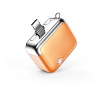 Smart Auto Stop Charging Adapter with Auto Disconnect and Battery Protection, USB Charging Cut-Off for Smartphones and Tablets, Safe Overnight Charger(Orange)