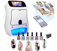 Smart Automatic 3D Nail Printer Machine, Support WiFi,Device with 5" Touchscreen, for Nail Studio/Manicurist