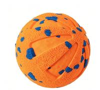 Smart Automatic Bouncing Dog Ball Toy Durable Interactive Play for Medium and Large Dogs E-TPU Rechargeable 8x8x8cm (Orange)