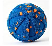 Smart Automatic Bouncing Dog Ball Toy Durable Interactive Play for Medium and Large Dogs E-TPU Rechargeable 8x8x8cm (Blue)
