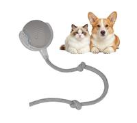 Smart Automatic Rolling Pet Balls - Active Rolling Ball with Tail for Dogs, Electric Self Moving Dog Ball, Moving Cat Toy, Chase Mate Cat Chaser Toy for Indoor Small/Medium Pet (Grey) 1218