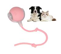 Smart Automatic Rolling Pet Balls - Active Rolling Ball with Tail for Dogs, Electric Self Moving Dog Ball, Moving Cat Toy, Chase Mate Cat Chaser Toy for Indoor Small/Medium Pet (Pink) 1218