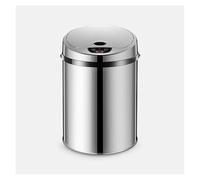 Smart Automatic Trash Can with Sensor Lid Stainless Steel Contactless Garbage Bin Waterproof 12L/9L/6L for Kitchen Bathroom OfficeModern Silver Design
