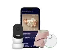 Smart Baby Monitor Duo, Dream Sock and Cam2 - Tracks & Notifies for Pulse Rate & Oxygen, Baby Health Monitor with HD WiFi Video Camera, Birth to 18 Months (Bundle, Dusty Rose)