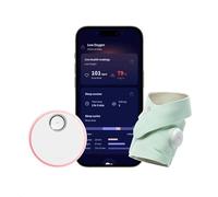 Smart Baby Monitor Duo, Dream Sock and Cam2 - Tracks & Notifies for Pulse Rate & Oxygen, Baby Health Monitor with HD WiFi Video Camera, Birth to 18 Months (Sock, Mint)