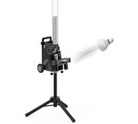 Smart Badminton Training Machine with Mobile APP Control, 52 Balls, Adjustable Height (18-125CM), Home Use & Backyard Practice, Lightweight & Easy Storage