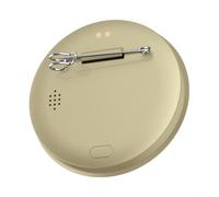 Smart Bar Badge with 1.85-Inch HD Display Supporting Image Video GIF Formats and One-Click Delete(Gold)