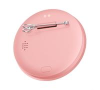 Smart Bar Badge with 1.85-Inch HD Display Supporting Image Video GIF Formats and One-Click Delete(Pink)