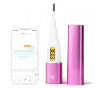 Smart Basal Body Thermometer, BBT Thermometer with Backlight LED Screen, Fertility/Period Tracker with Femometer APP, Automatic Data Recording, Lipstick Shape, Easy to Use and Carry, Purple