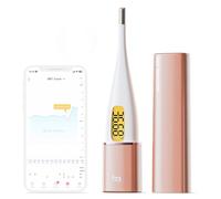 Smart Basal Thermometer, Intelligent BBT Thermometer with Bluetooth and Backlight, Fertility Monitor Period Tracker, Sync with Femometer APP, Gold