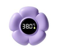 Smart Bath Thermometer, Digital Floating Temperature Gauge, LED Display Meter with Waterproof Build, Child Safe Sensor, Bathroom Toy with Flower Design, Water Monitor for Tub Pool