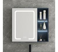 Smart Bathroom Medicine Cabinet| 12V WaterproofLighted Mirror| Wall|Mounted Storage with Hidden Partition| Intelligent Design for Enhanced Organization & Safety