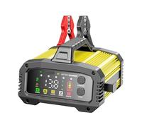 Smart Battery Charger With Car Booster Function For Lead Acid AGM GEL LiFePo4 8 Stage Pulse Repair Powerful Rapid Charging(Yellow)