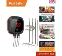 Smart BBQ Meat Thermometer with Magnetic Design and Long Battery Life - IBT-4XS