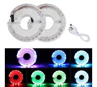 Smart Bicycle Spoke Lights - Rechargeable LED Cycling Lamp with 7 Colours, 15 Modes for Front & Tail Safety Warning