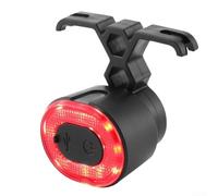 Smart Bike Tail Light Intelligent Brake Sensing Led Rear Light Usb Rechargeable Waterproof Cycling Safety Lamp For Night Riding(Seat rail red)