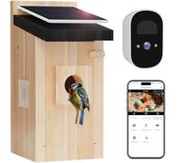 Smart Bird House With Camera, 2K Solar Powered Nest, Watch Nesting & Hatching in Real Time, AI Identify Behavior & Create Story, DIY