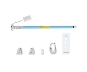 Smart Blinds Motor for 17mm/25mm/28mm Tube, Rechargeable Zigbee Roller Shade Motor, Works with Alexa & Google Home, Remote App Control, Require Tuya Zigbee Hub (Motor with 9 Channel Remote)