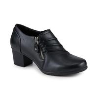Smart Block Heeled Slip On Shoes - Black Size 8