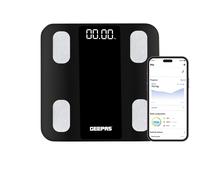 GEEPAS Smart Body Fat Scale | Bluetooth Digital Bathroom Scale with 14 Essential Body Metrics | High-Precision Sensors | Tempered Glass | LED Display | Baby & Athlete Mode | 180kg/400lb Capacity
