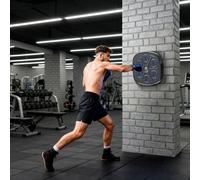 SPORTNOW Music Boxing Machine, Smart Bluetooth Boxing Machine Wall Mounted with 9 Speeds & Modes, LED Lights and Gloves, Punching Pad for Adults, Black