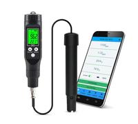 Smart Bluetooth Dissolved Oxygen Meter,0.0-30.0 mg/L Digital Dissolved Oxygen Analyzer with Long Cable,Dissolved Oxygen Test Kit Tester with Temperature Compensation,for Swimming Pools Aquariums
