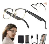 Smart Bluetooth Glasses, 144 Languages AI Translation, Voice + Phone Calls + Music Listening, Anti-Blue(B,B)