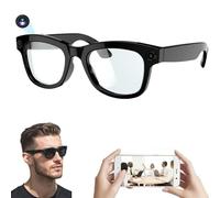 Smart Bluetooth Glasses with Cameras Ar Ai Translation Voice Assistant Enc Calling Music 4k Pixel Video Shooting,B