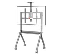 Smart Board Stand for 42-75 Inch Smart Whiteboard, Floor TV Stand with Lockable Wheels, Versatile Design for Office, Classroom, or Home Use