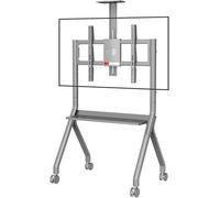 Smart Board Stand for 42-75 Inch Whiteboard, Floor TV Stand with Lockable Wheels, Ideal for Office, Classroom Home Use