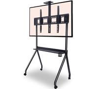 Smart Board Stand， with 360° Lock Wheel Interactive Whiteboard 55" -120" Adjustable Mobile Tv Rack for Home, Office, Classroom and Multi-purpose Use