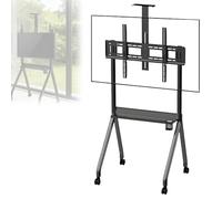 Smart Board Stand with Camera Tray, 360° Lock Wheels for Home, Office, and Classroom Use