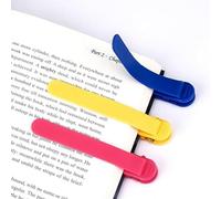 Smart Bookmark, 3 Silicone Book Mark Silicone Duckbill Metal Bookmark Holder, Book Accessories for Reading Lovers, Perfect for Book Lovers Men Women