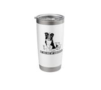 Smart Border Collie Does Homework Sheep Dog Stainless Steel Insulated Tumbler