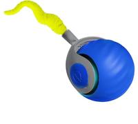 Smart Bounce Ball Interactive Electric Pet Toy for Cats Dogs with Random Movement 360-Degree Rotation LED Lights Textured Surface Rechargeable Battery Auto-Shutoff Mode Sturdy Pet-Safe Materials Indoo
