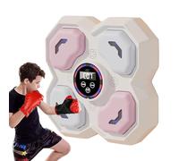 Smart Boxing Trainer, Wireless Connected Training Tool with Lighting for Home | Musical Punching Ball Wall - for Family and Kids, Indoor Home Gym
