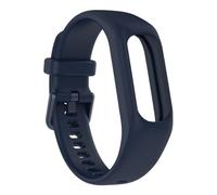 Smart Bracelet Strap for Garmin vivosmart 5 Watch Band Silicone Bracelet Integrated Strap Texture Wristband Replacement (navy blue)