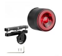 Smart Brake Sensor Bike Taillight With USB-C Charging, IP66 Waterproof, 300 Lumen LED, 4 Modes And 8 Brightness Levels For Night Safety(For Saddle Rail)