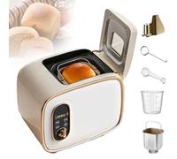 Smart Bread Maker, 13-in-1 Automatic Bread Machine, Stainless Steel with Ceramic Pan, 15h Timer & 1h Keep Warm, Intelligent Temperature Control, 400w