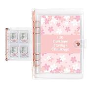 Smart Budget Planner - Efficient Money Saving Organizer, Challenge Book to Save Money by 100 Days, Waterproof and Reusable Binder