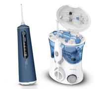 Smart Buy: Aquapik® PRO Desktop Dental Irrigator + Aquapik® Travel in One Pack | Save and Care for Your Oral Health at Home and Travel | Covers Different Oral Needs | Premium Care
