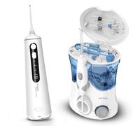 Smart Buy: Aquapik® PRO Desktop Dental Irrigator + Aquapik® Travel in One Pack | Save and Care for Your Oral Health at Home and Travel | Covers Different Oral Needs | Premium Care